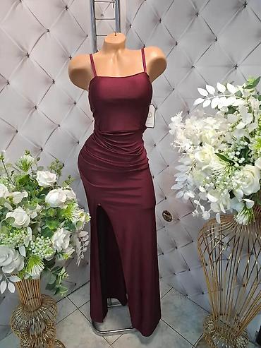 35: Elegantna ženska haljina midi dužine sa asimetričnim čvorom u struku — 8