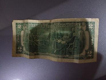 Əskinaslar: ABŞ 2 dollar banknotu – 1976-cı il seriyası - Növ: United States — 2