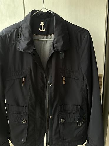 navy: Женская куртка Massimo Dutti, тёмно-синяя (navy), лёгкая демисезонная — 2