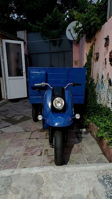 Məhsul: Üçtəkərli yük motosikleti (skuter tipli ön hissə, arxada açıq