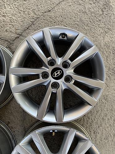 5 114 3 16: Литые Диски R 16 Hyundai, Комплект, отверстий - 5, Б/у — 3