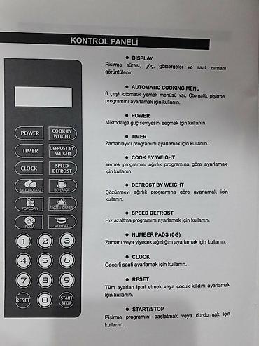 Mikrodalğalı sobalar: Mikrodalğalı soba Silver, Ayrıca dayanan, Mikrodalğalar ilə, rəng - Boz, Yeni — 8