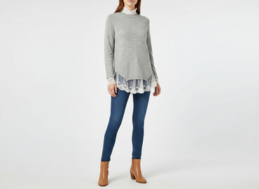 sweter bolerko hm: H&M, Sweter damski, rozmiar S