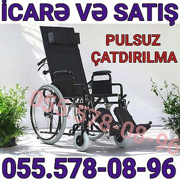 tibbi araba: Tibbi əlil arabası – icarə və satış - Yastıqlı baş dayağı və — 1