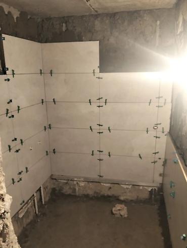 Plitə işləri: Xidmət: Kafel-metlax işləri - Hamam, tualet, mətbəx və döşəmə-divar — 1