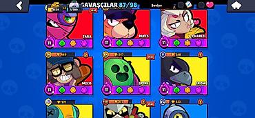 Digər kolleksiyalar: Brawl Stars hesabı – yüksək inkişaf etmiş kolleksiya - Ümumi — 4