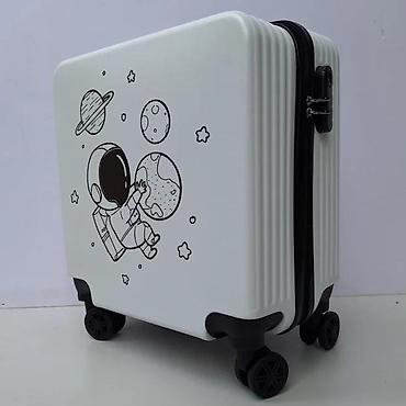 Rančevi, torbe i koferi: Dečji kofer na točkiće – motiv astronauta - Kompaktni kabinski kofer — 6