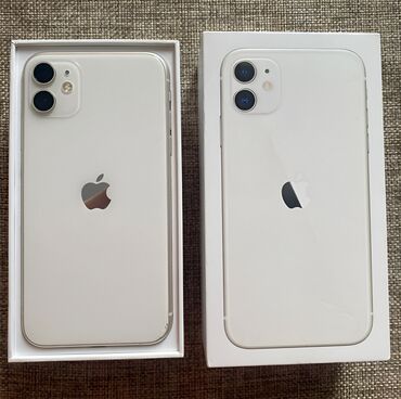Kompüter, noutbuk və planşetlər: IPhone 11, 128 GB, Ağ, Kredit, Barmaq izi, Simsiz şarj