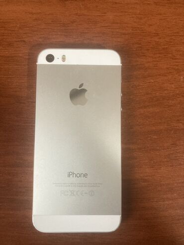 Apple iPhone: IPhone 5s, Б/у, 32 ГБ, Белый, Защитное стекло