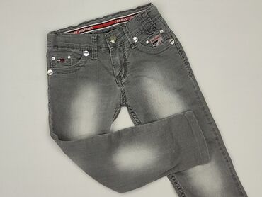 grey levi jeans: Spodnie jeansowe, 13 lat, 152/158, stan - Idealny