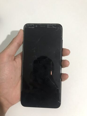 телефон токмаке: Xiaomi, Mi A2, Б/у, 32 ГБ, цвет - Черный, 2 SIM
