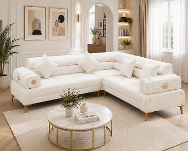 dəri divanlar: 🛋️ ÇOX GÖZƏL GÖRÜNÜŞƏ MALİK YENİ KÜNC DİVAN ✨ 📏 Ölçüsü: 3×2.10 m 🔄 — 1