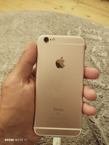 Apple iPhone: IPhone 6s, 16 GB, Rose Gold, Barmaq izi, Face ID