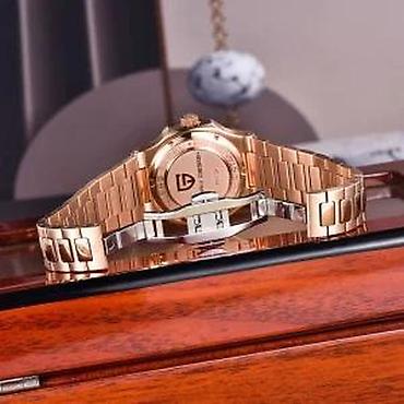 Ručni satovi: PAGANI DESIGN PD-1728 - 40mm - Roze zlatna / Braon PAGANI DESIGN — 9
