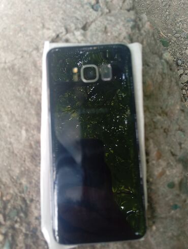 ноутбук в рассрочку без: Samsung Galaxy S8, Колдонулган, 128 ГБ, түсү - Күмүш, 2 SIM, eSIM