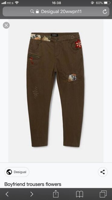 Farmerke: Original Desigual moderne farmerke sa vezenim zakrpama i drugim — 6