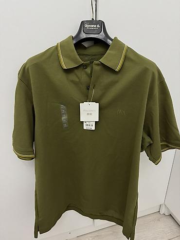 pull and: Поло Uniqlo x JW Anderson – Dry Pique Polo Shirt - Цвет: оливковый — 1