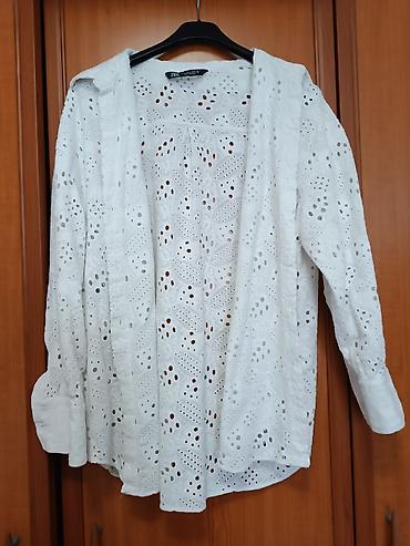 lil solid accessories: ZARA bela košulja od pamučne čipke (broderie anglaise) - Brend: ZARA — 1