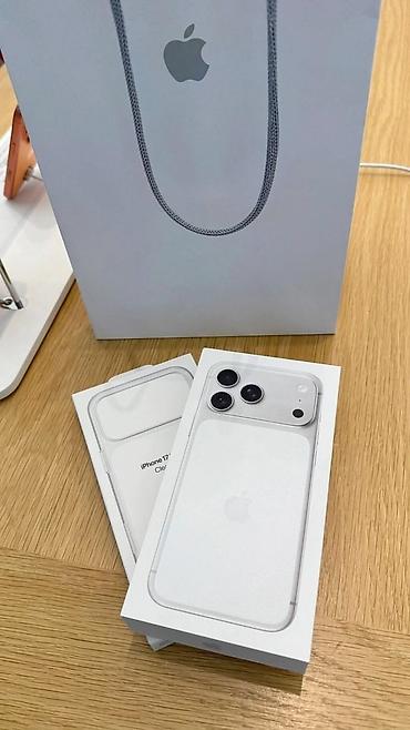 apple studio: IPhone 17 Pro Max, Новый, 256 ГБ, Белый, Защитное стекло, Кабель, Коробка, В рассрочку, 100 % — 2