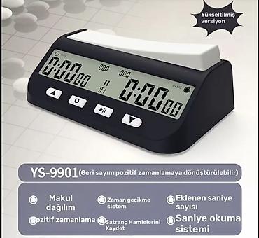 şahmat saat: Elektron şahmat saatı – YS-9901 (yeni versiya) Standart rejmlər var — 3