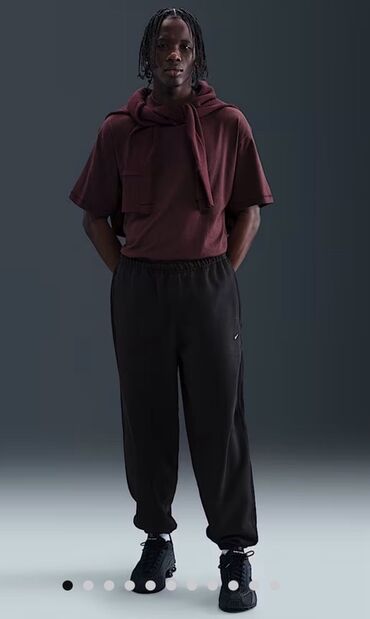 Брюки: Оверсайз Мужские брюки, Nike, M (EU 38), цвет - Черный