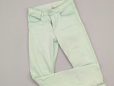 zielone spodnie cargo: Jeans, H&M, 13 years, 158, condition - Good