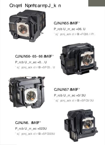 Digər TV və video məhsullar: Məhsul: Proyektor lampaları və lampalı modul blokları Təsvir: - — 14