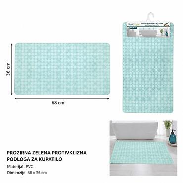 Tepisi i prostirke: KMT Transparentna zelena kockasta prostirka za kadu 2208823 - Brend — 1