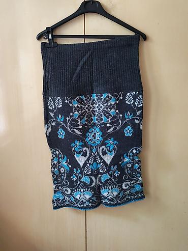 Personal Items: Pletena suknja sa jacquard dezenom - Model: uska pletena suknja do — 1