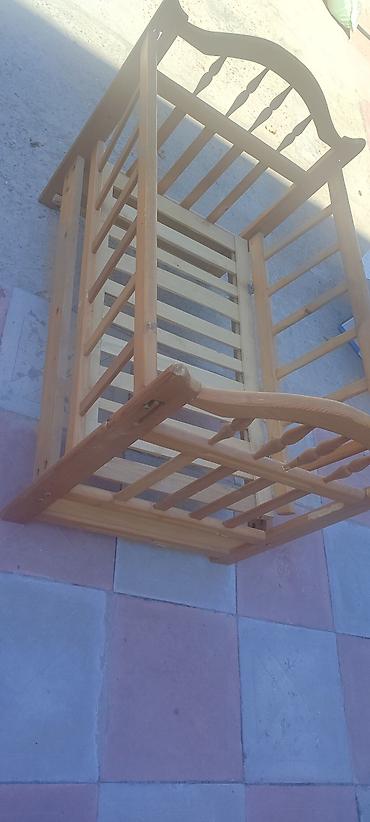 lay lay matras: Taxta beşik - Material: təbii ağac, laklı səth - Konstruksiya: iki — 3