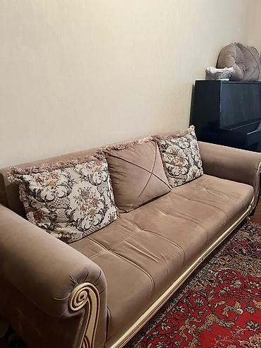 Mebel: Qonaq otağı üçün, İşlənmiş, Açılan, Dördbucaq masa, 6 stul — 9