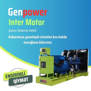 elektrik generator: Yeni Dizel Generator GenPower, Pulsuz çatdırılma, Zəmanətli, Kredit yoxdur