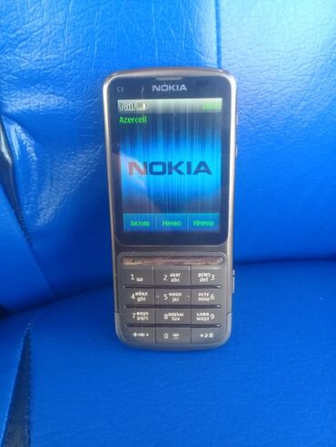 Nokia: Nokia c3-01 tam saz vəziyyətdə adapteri var barterə ehtiyac yoxdur