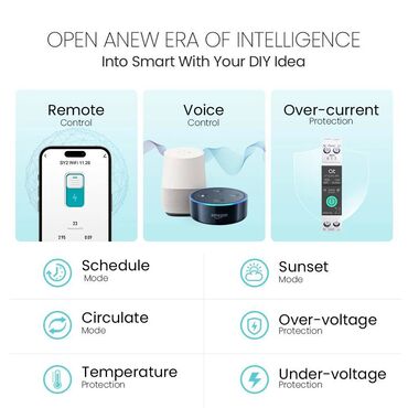 Elektrik avtomatlar: 🌐 Ağıllı Wi-Fi Avtomat 1 - 63A 🌐 Умный Wi-Fi автомат 1 - 63A ✅ 1-63A — 10