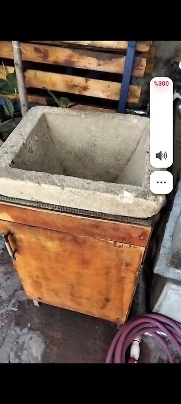 Beton əl yuma/çirkli işlər lavabonusu – şkaflı - Material: tökmə
