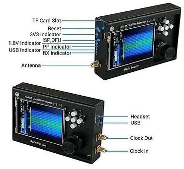 kompüter ekranı: HackRF One PortaPack H2 İnkişaf Kartı PortaPack H2, HackRF One-u tam — 3