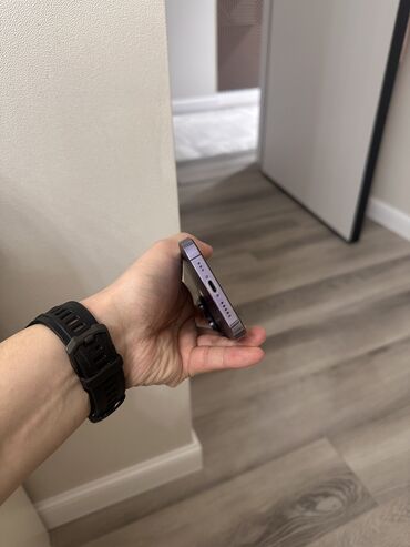 Apple iPhone: IPhone 14 Pro, Б/у, 256 ГБ, Deep Purple, Коробка, Чехол, Кабель, 77 % — 7