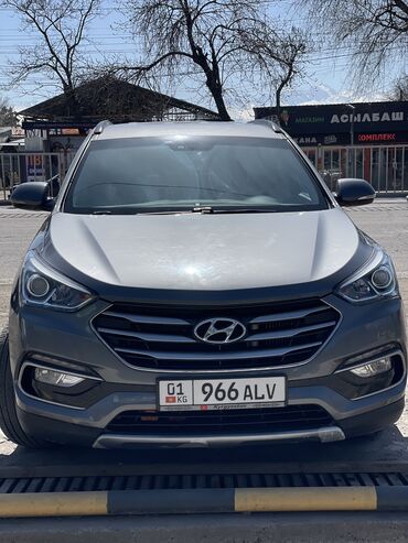 серый hyundai: Hyundai Santa Fe: 2016 г., 2 л, Автомат, Дизель, Кроссовер