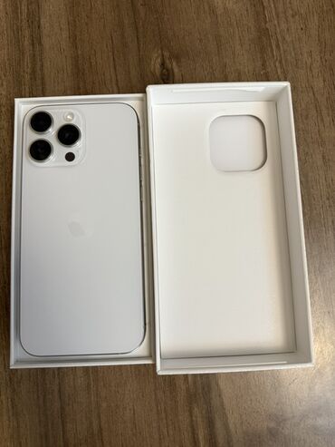 iphone 10 pro qiymeti: IPhone 16 Pro Max, 256 GB, White Titanium, Barmaq izi, Face ID
