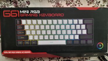 Kompüter ehtiyyat hissələri: GG61 Mini RGB Gaming Klaviatura, oyunçular üçün nəzərdə tutulmuş