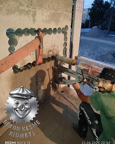 qaynaq isleri: Beton kəsmə və deşik açma xidməti - Beton, dəmir-beton, asfalt və daş — 4