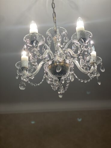 Vazalar: Çılçıraq, 5 lampa, Xrustal