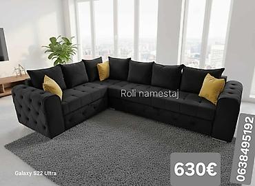 Ugaone garniture: Ugaona garnitura 300×220 cm - Prostrana L‑forma sa dubokim sedištima — 3