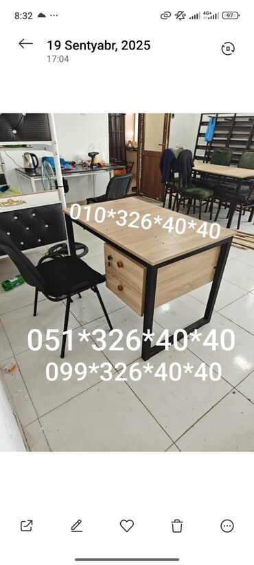 Masa və oturacaq dəstləri: Mətbəx üçün, Yeni, Açılmayan, Dördbucaq masa, 4 stul — 15