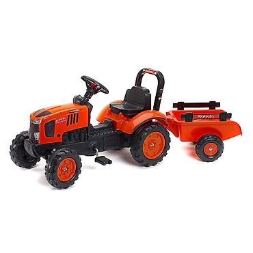 koton kompleti: Traktor Kubota na pedale sa prikolicom – za decu uzrasta 2–5 godina — 1