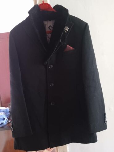 пошив мужской одежды: Плащ XL (EU 42), цвет - Черный