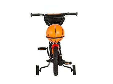 hm duks: Bicikl kids Visitor Basket 12" – crno‑narandžasti Dečiji bicikl sa — 1
