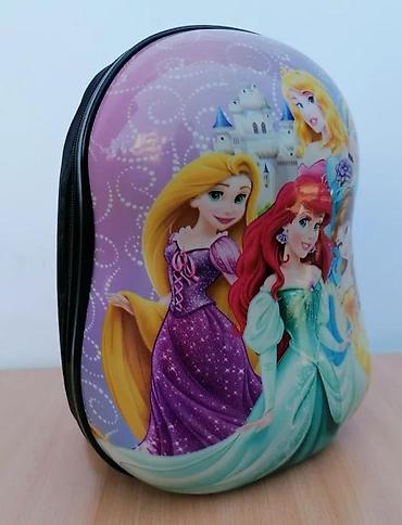 Rančevi, torbe i koferi: Dečji ranac sa motivom princeza - Tvrda 3D školjka napred sa sjajnim — 3