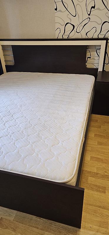 Çarpayılar: İşlənmiş, İkinəfərlik çarpayı, Bazasız, Matras ilə, Siyirməsiz, Azərbaycan — 2