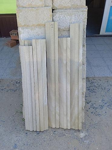 su dashi: Qumdaşı üzlük və dekorativ elementlər - Material: təbii qumdaşı - — 3